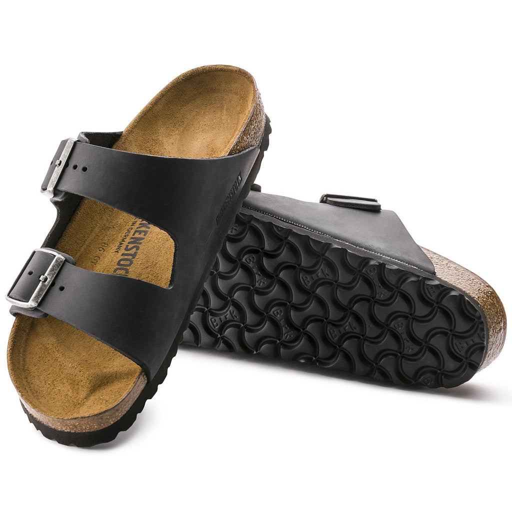 Birkenstock Arizona 552111 Cuir Noir Largeur Régulier - Boutique du Cordonnier