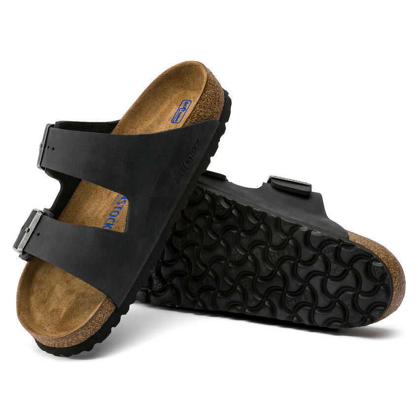 Birkenstock ARIZONA SOFT 752483 Noir | Cuir Largeur Étroite - Boutique du Cordonnier