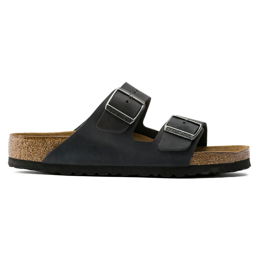 Birkenstock ARIZONA SOFT 752483 Noir | Cuir Largeur Étroite - Boutique du Cordonnier