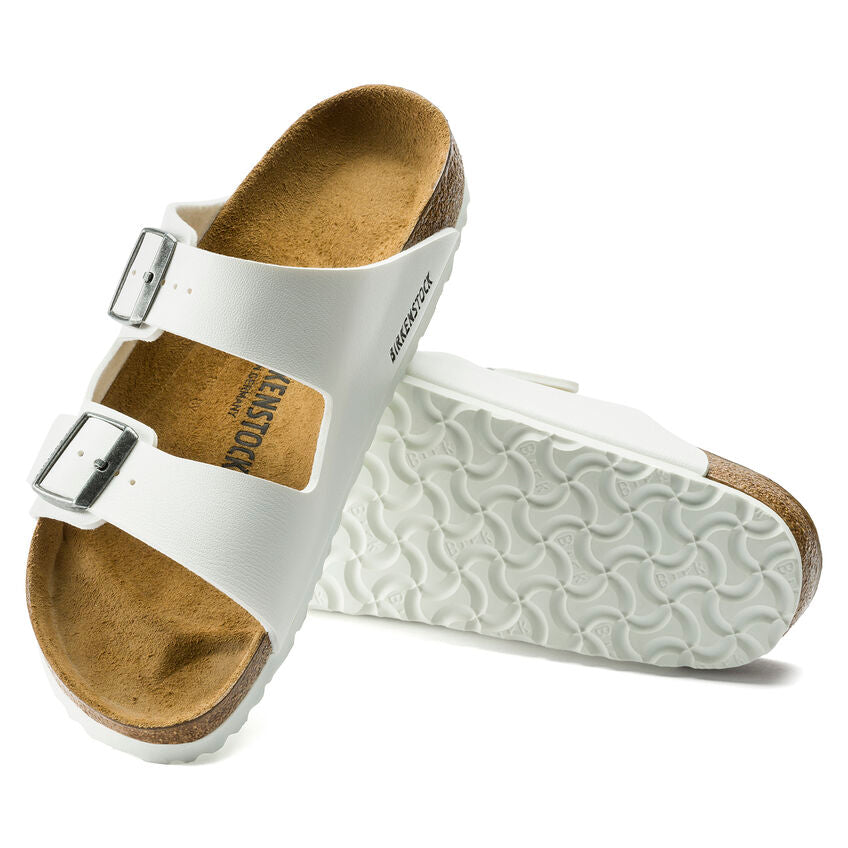 Birkenstock ARIZONA 552683 Blanc | Birko-Flor Largeur Étroite - Boutique du Cordonnier