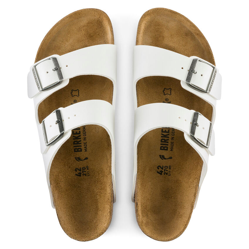 Birkenstock ARIZONA 0552683 Blanc | Birko-Flor Largeur Étroite - Boutique du Cordonnier
