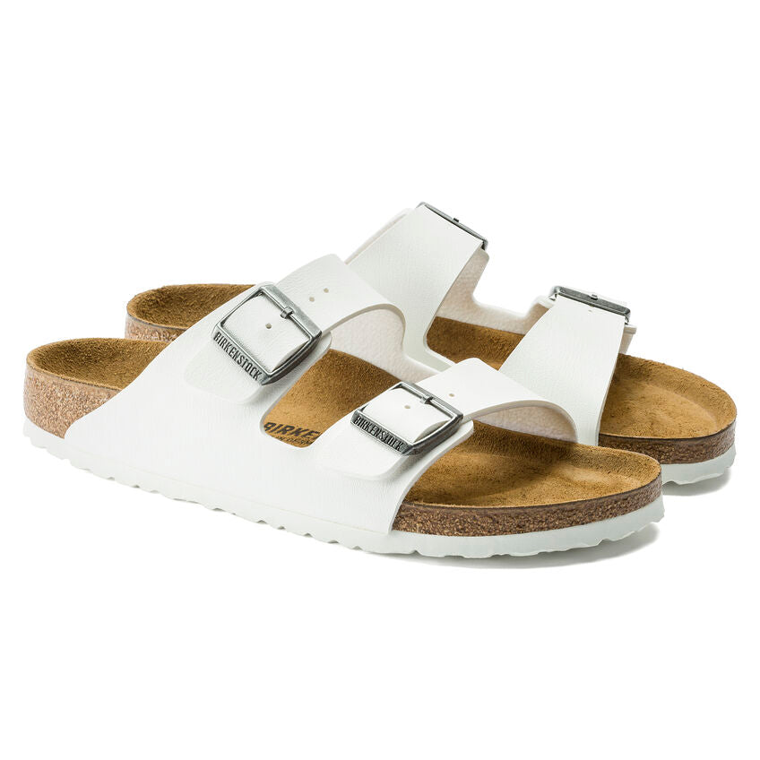 Birkenstock ARIZONA 0552683 Blanc | Birko-Flor Largeur Étroite - Boutique du Cordonnier