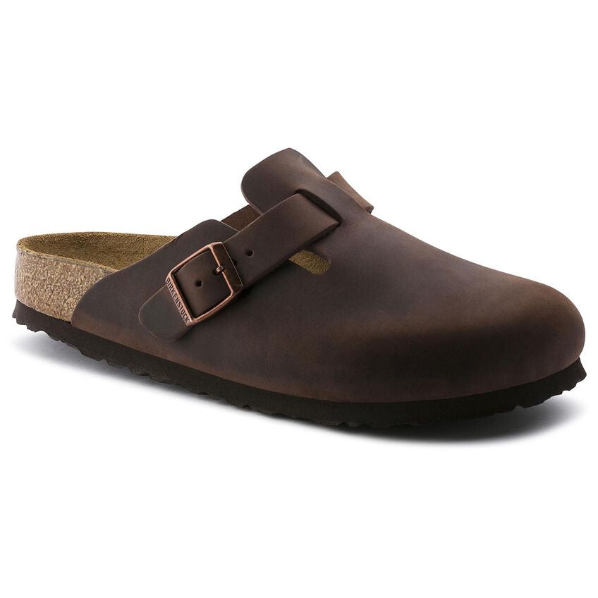 Birkenstock BOSTON SOFT 159711 Habana | Cuir Largeur Régulière - Boutique du Cordonnier