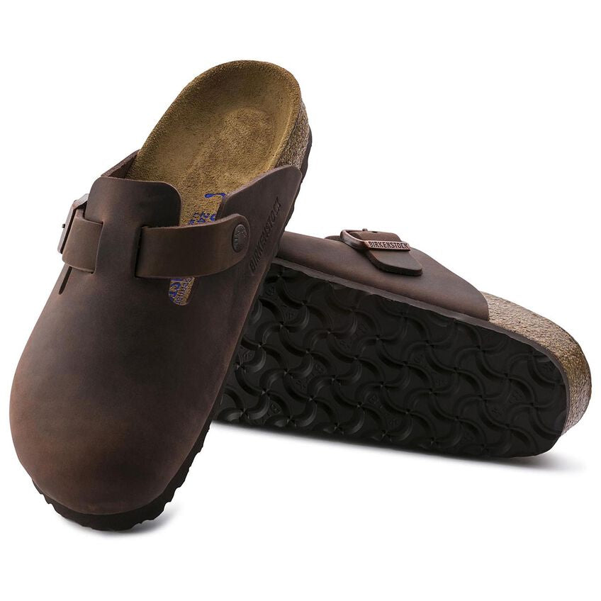 Birkenstock BOSTON SOFT 159711 Habana | Cuir Largeur Régulière - Boutique du Cordonnier