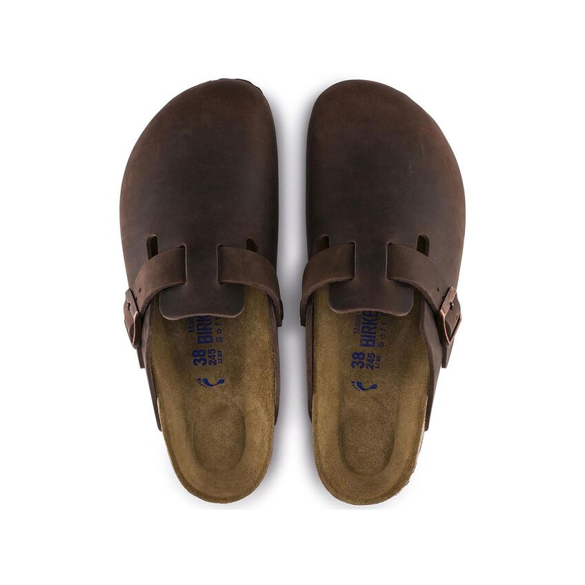 Birkenstock BOSTON SOFT 159711 Habana | Cuir Largeur Régulière - Boutique du Cordonnier