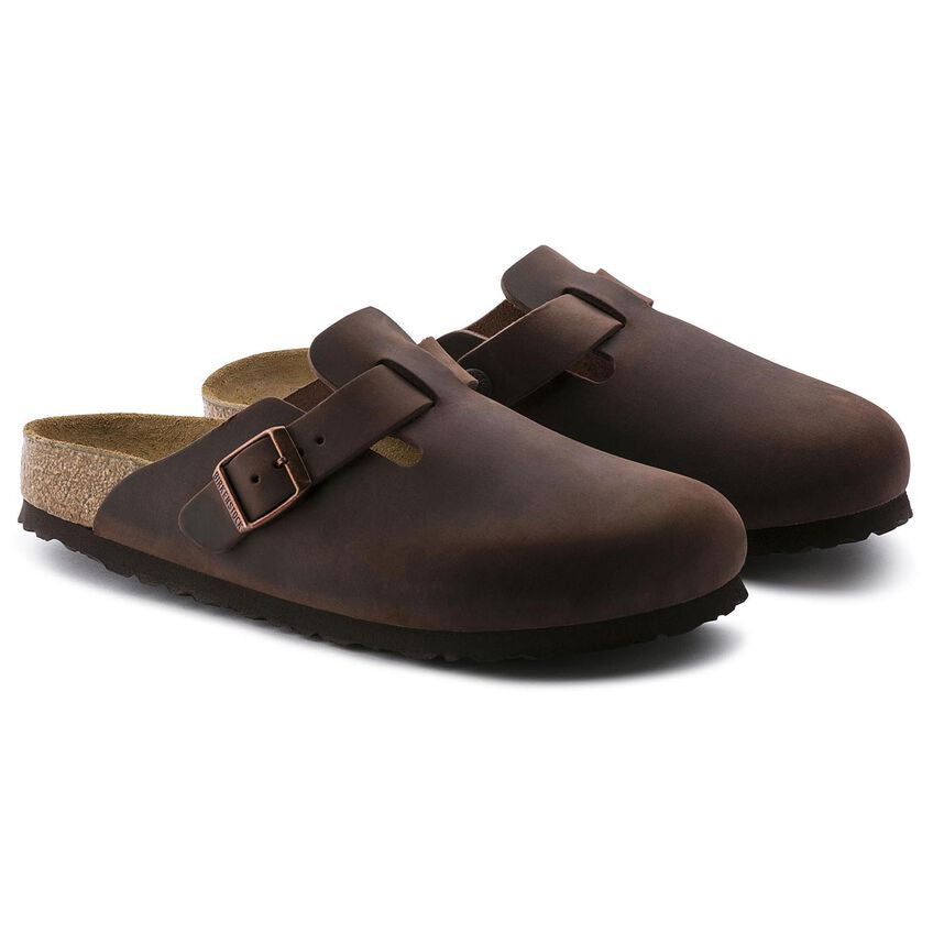 Birkenstock BOSTON SOFT 159711 Habana | Cuir Largeur Régulière - Boutique du Cordonnier