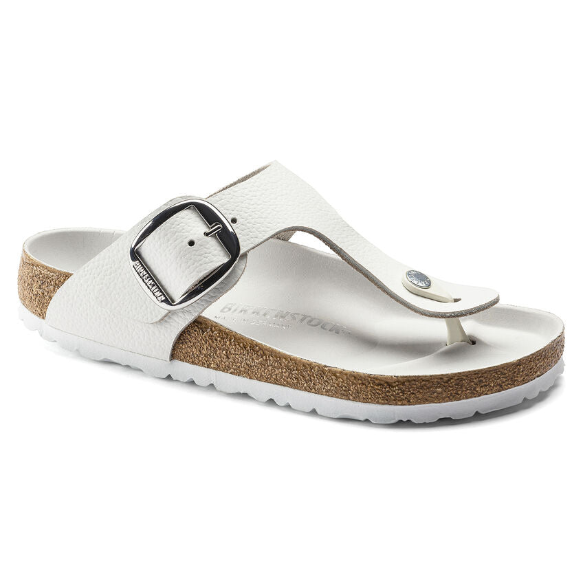 Birkenstock GIZEH BIG BUCKLE 1018885 White Cuir Largeur Régulière - Boutique du Cordonnier