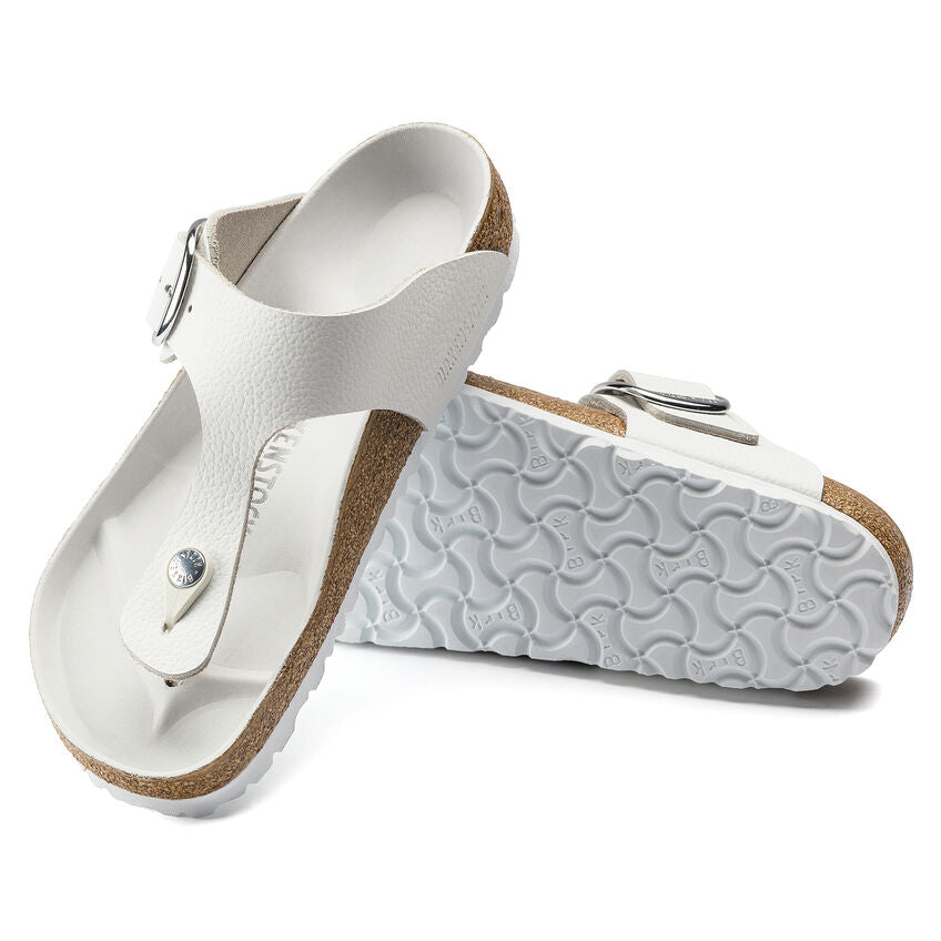 Birkenstock GIZEH BIG BUCKLE 1018885 White Cuir Largeur Régulière - Boutique du Cordonnier