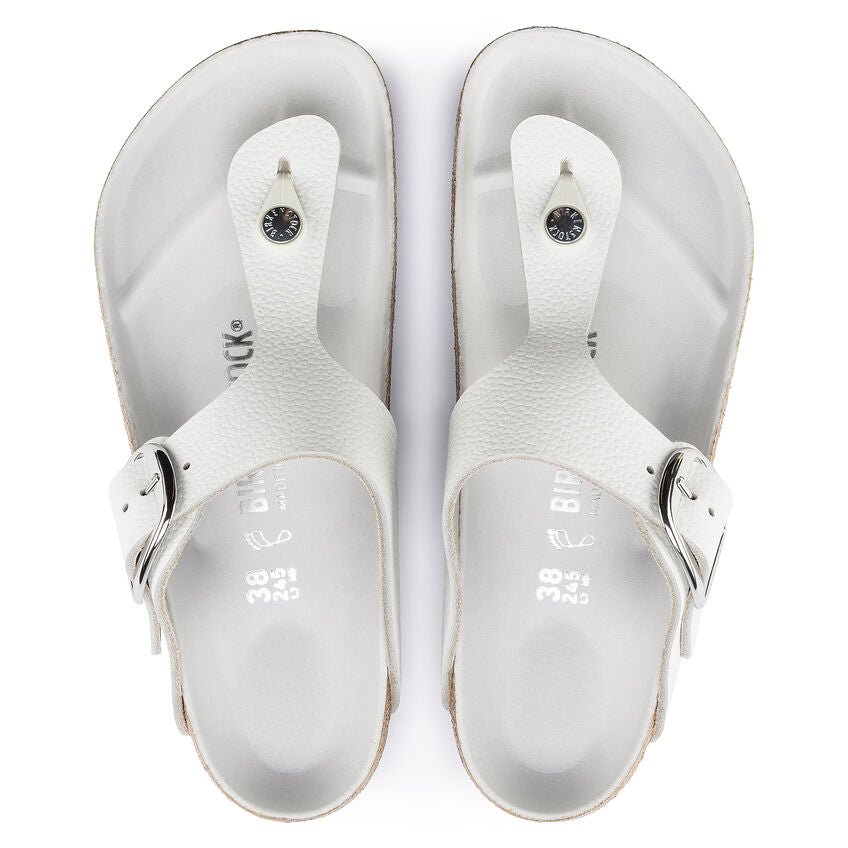 Birkenstock GIZEH BIG BUCKLE 1018885 White Cuir Largeur Régulière - Boutique du Cordonnier