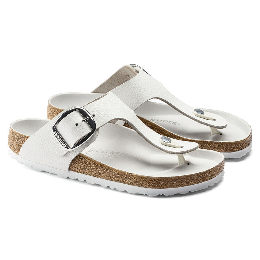 Birkenstock GIZEH BIG BUCKLE 1018885 White Cuir Largeur Régulière - Boutique du Cordonnier