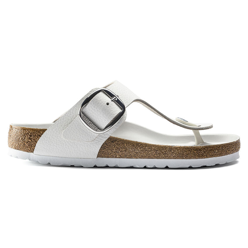 Birkenstock GIZEH BIG BUCKLE 1018885 White Cuir Largeur Régulière - Boutique du Cordonnier