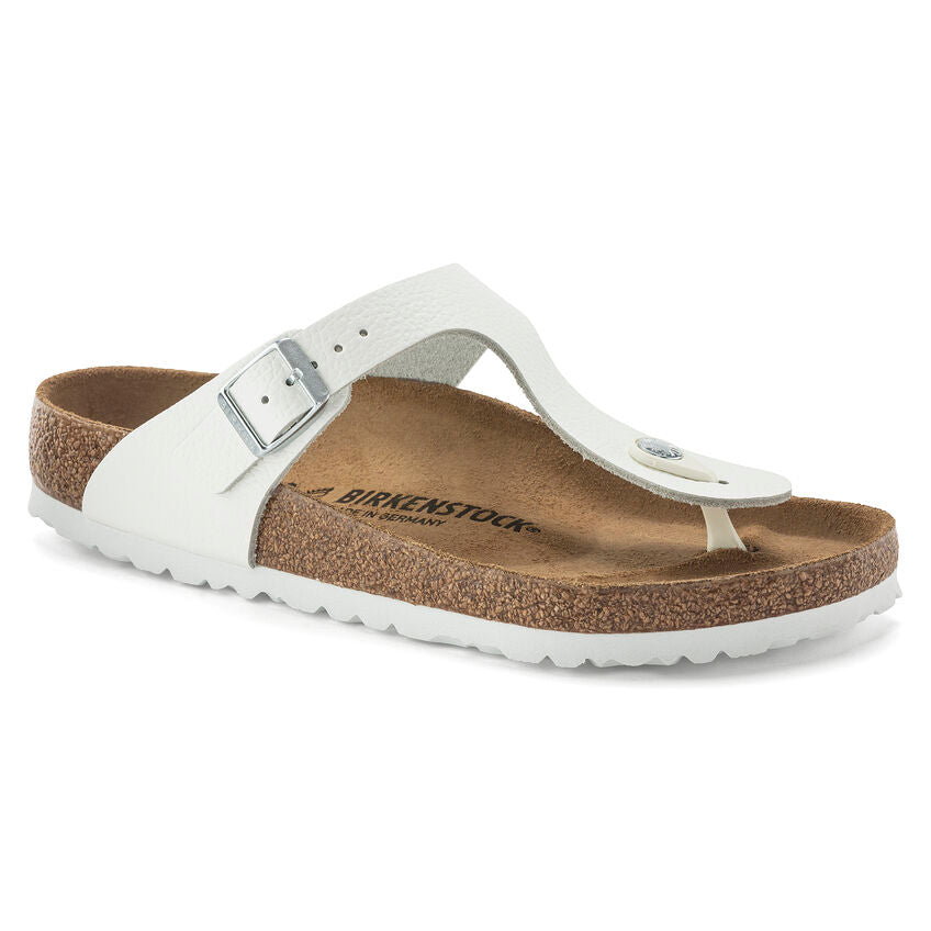 Birkenstock GIZEH 1024328 Blanc | Cuir Largeur Régulière - Boutique du Cordonnier