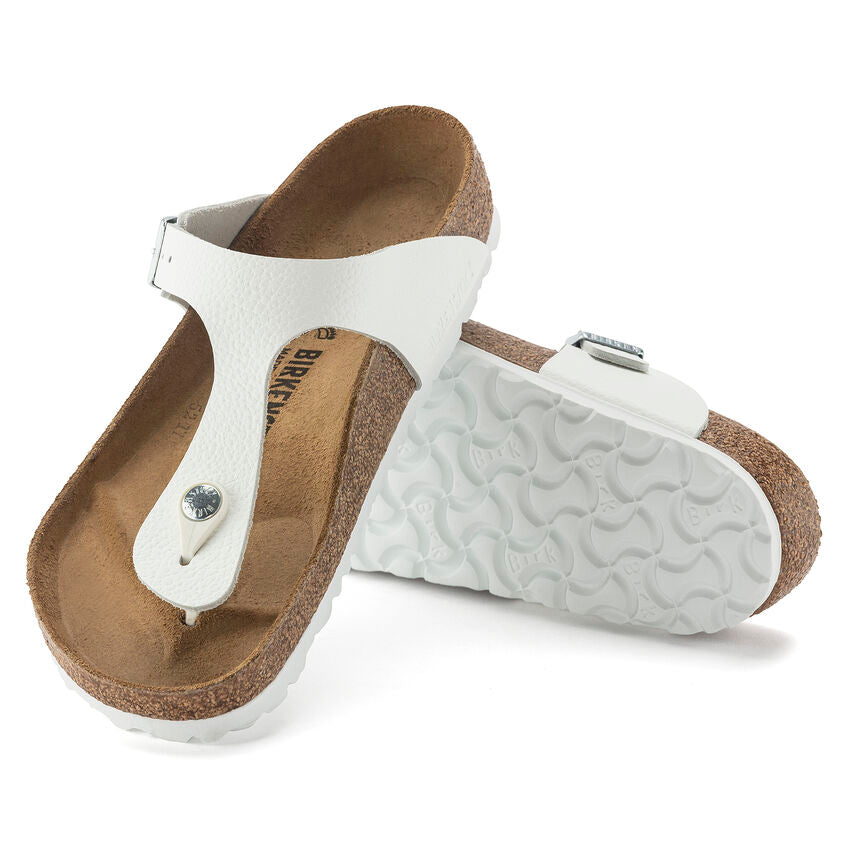 Birkenstock GIZEH 1024328 Blanc | Cuir Largeur Régulière - Boutique du Cordonnier