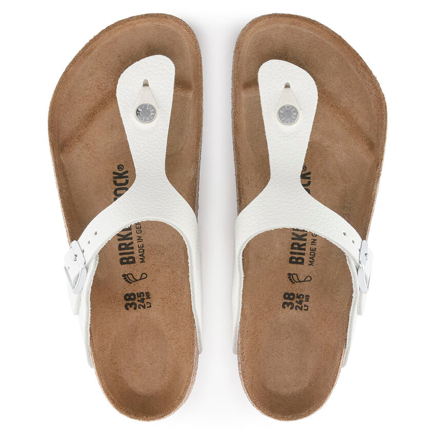 Birkenstock GIZEH 1024328 Blanc | Cuir Largeur Régulière - Boutique du Cordonnier