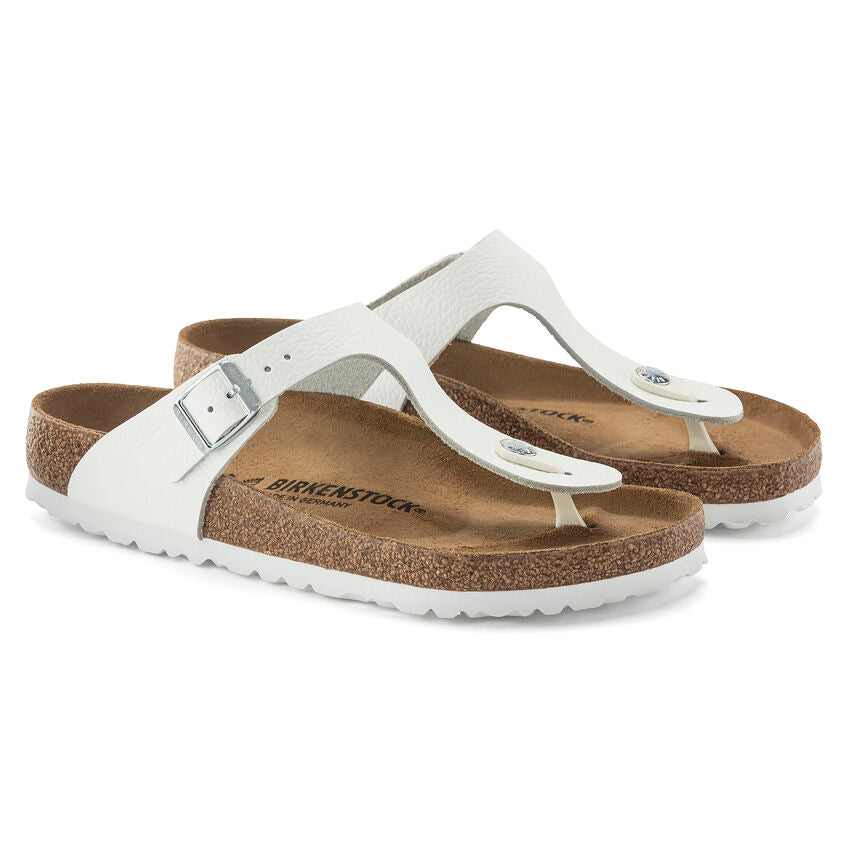 Birkenstock GIZEH 1024328 Blanc | Cuir Largeur Régulière - Boutique du Cordonnier