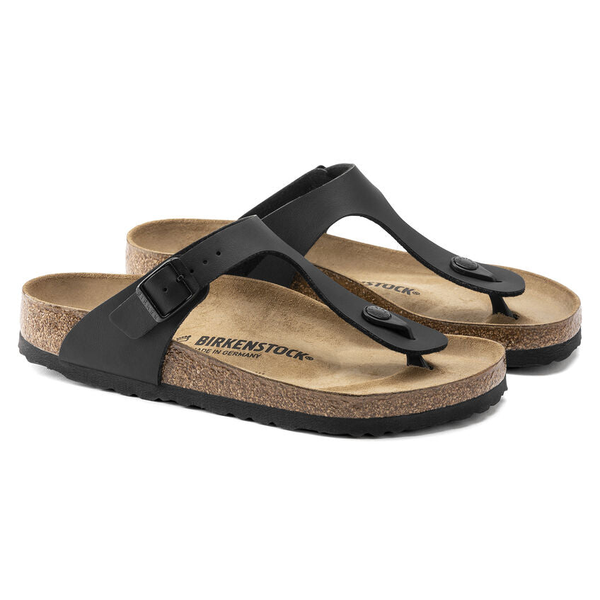 Birkenstock GIZEH 043691 Noir Birko-Flor Largeur Régulier - Boutique du Cordonnier