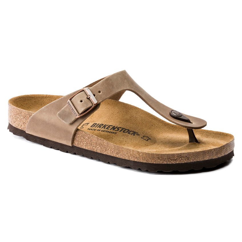 Birkenstock GIZEH 0943811  Tobacco Brown | Cuir Largeur Régulière - Boutique du Cordonnier