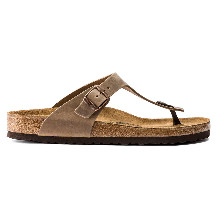 Birkenstock GIZEH 0943811  Tobacco Brown | Cuir Largeur Régulière - Boutique du Cordonnier