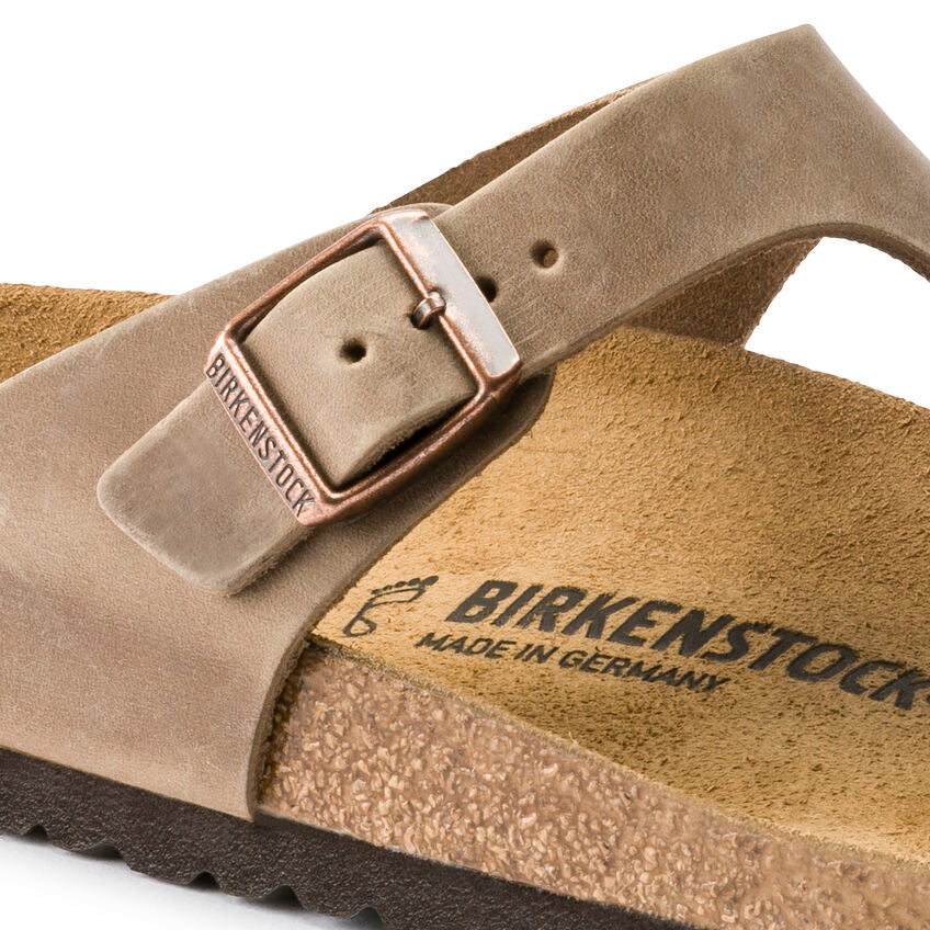 Birkenstock GIZEH 0943811  Tobacco Brown | Cuir Largeur Régulière - Boutique du Cordonnier