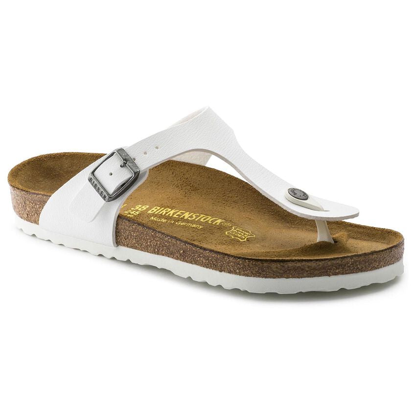 Birkenstock GIZEH 0745531 Blanc | Birko-Flor Largeur Régulière - Boutique du Cordonnier