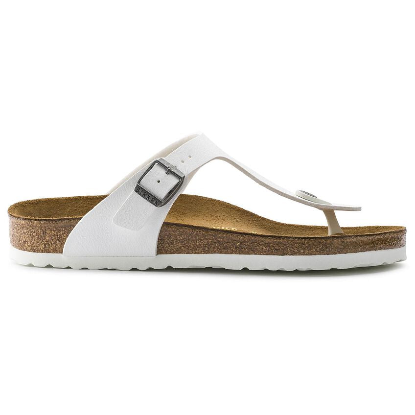 Birkenstock GIZEH 0745531 Blanc | Birko-Flor Largeur Régulière - Boutique du Cordonnier