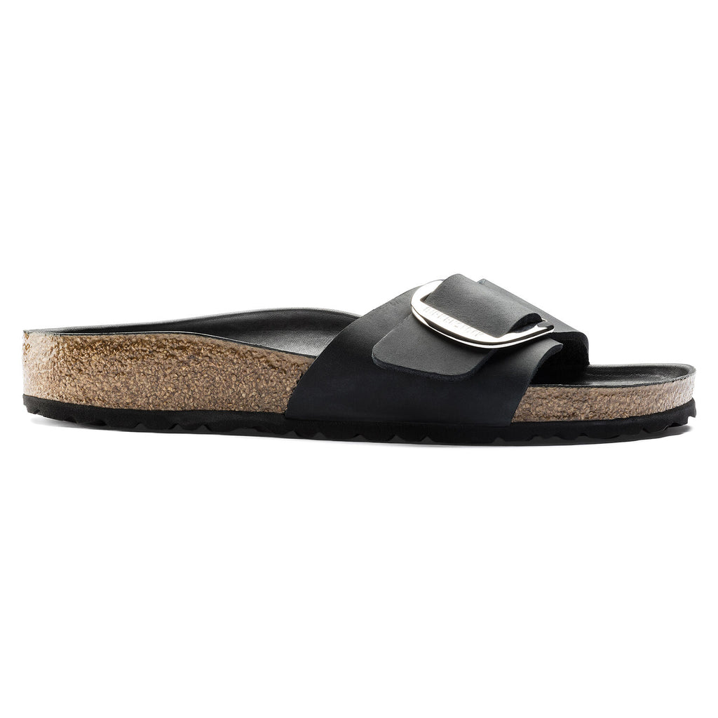 Birkenstock MADRID BIG BUCKLE 1006523 Black Leather Largeur Étroite - Boutique du Cordonnier