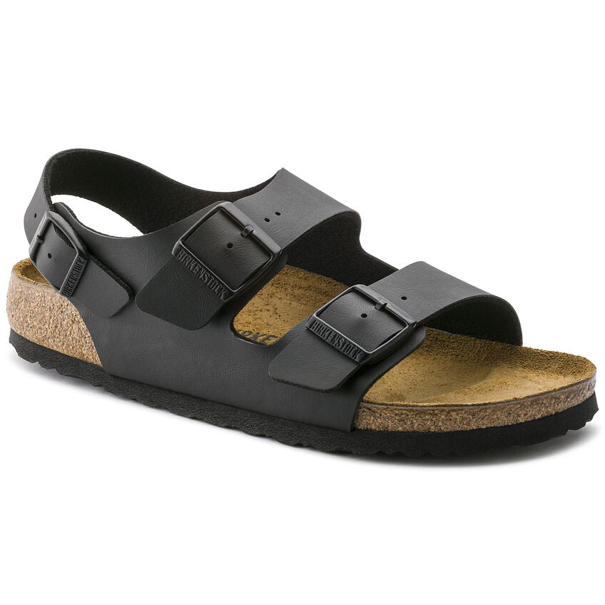 Birkenstock MILANO 034791 Noir Birko-Flor Largeur Régulière - Boutique du Cordonnier