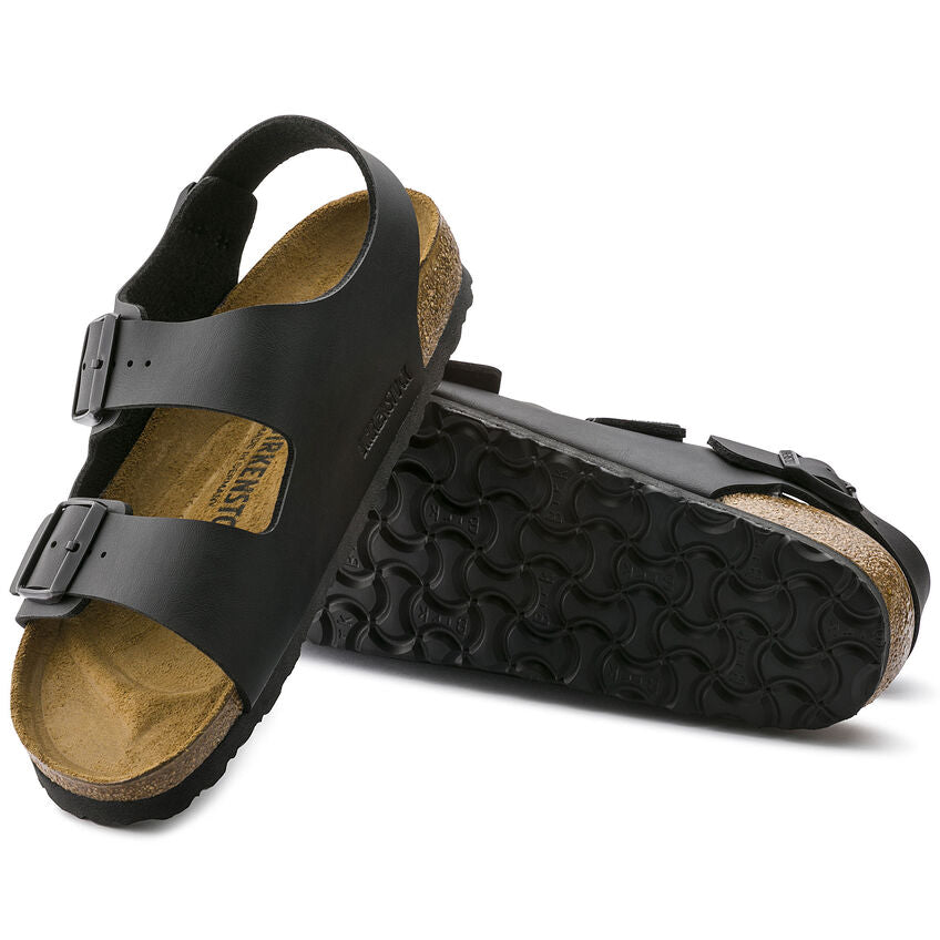 Birkenstock MILANO 034791 Noir Birko-Flor Largeur Régulière - Boutique du Cordonnier