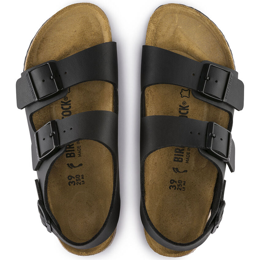 Birkenstock MILANO 0034791 Noir Birko-Flor Largeur Régulière - Boutique du Cordonnier