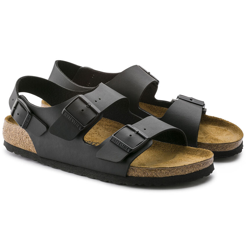 Birkenstock MILANO 0034791 Noir Birko-Flor Largeur Régulière - Boutique du Cordonnier