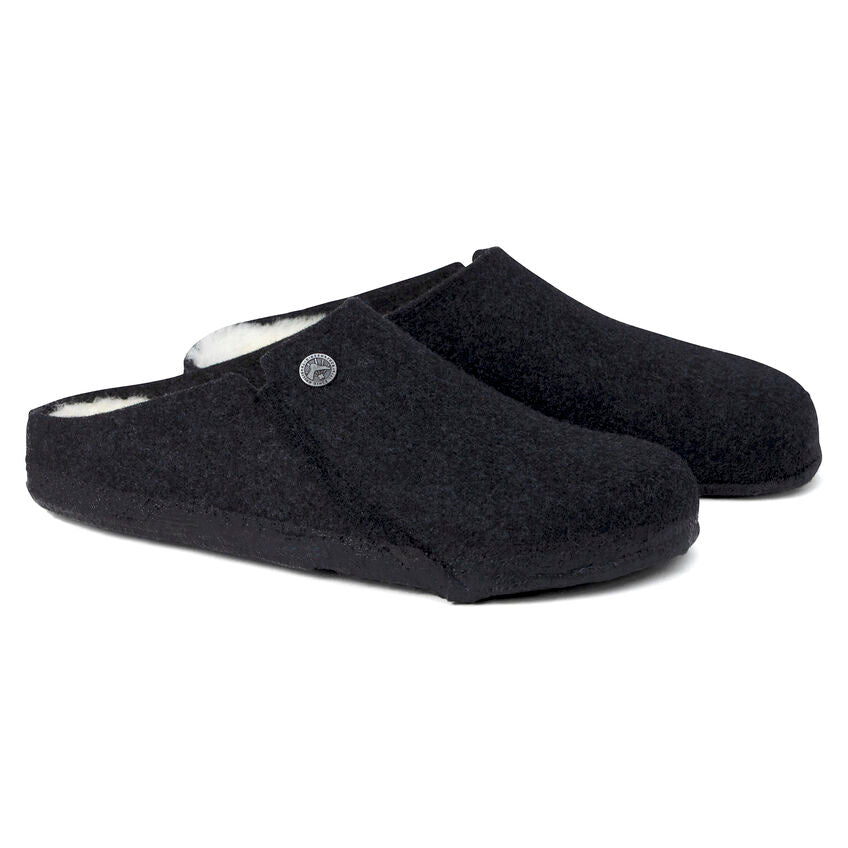 Birkenstock ZERMATT Shearling 1015090 Anthracite | Feutre de laine Largeur Régulière - Boutique du Cordonnier