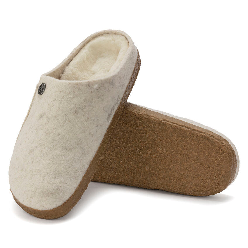 Birkenstock ZERMATT Shearling 1023195 Ecru | Feutre de laine Largeur Étroite - Boutique du Cordonnier