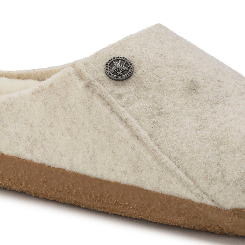 Birkenstock ZERMATT Shearling 1023195 Ecru | Feutre de laine Largeur Étroite - Boutique du Cordonnier