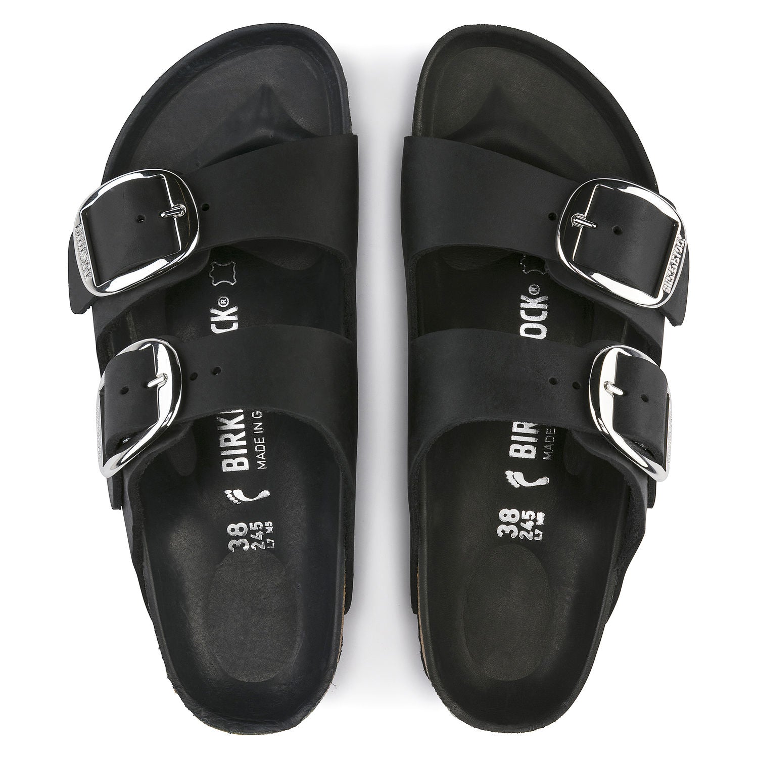 Birkenstock Arizona Big Buckle 1011075 Black Narrow Width Laval