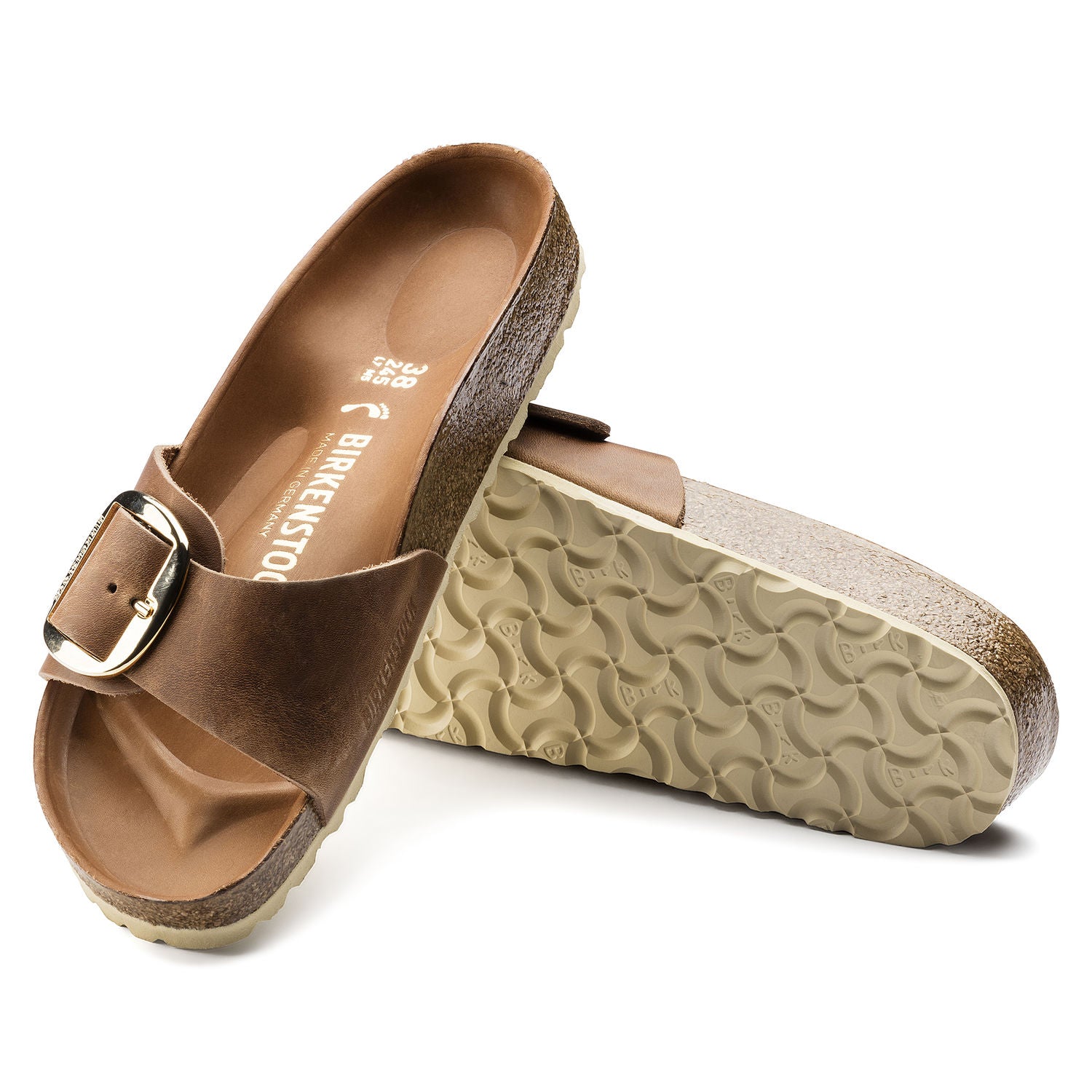 Birkenstock Madrid Big Buckle 1006525 Cognac in Laval Boutique du Cordonnier