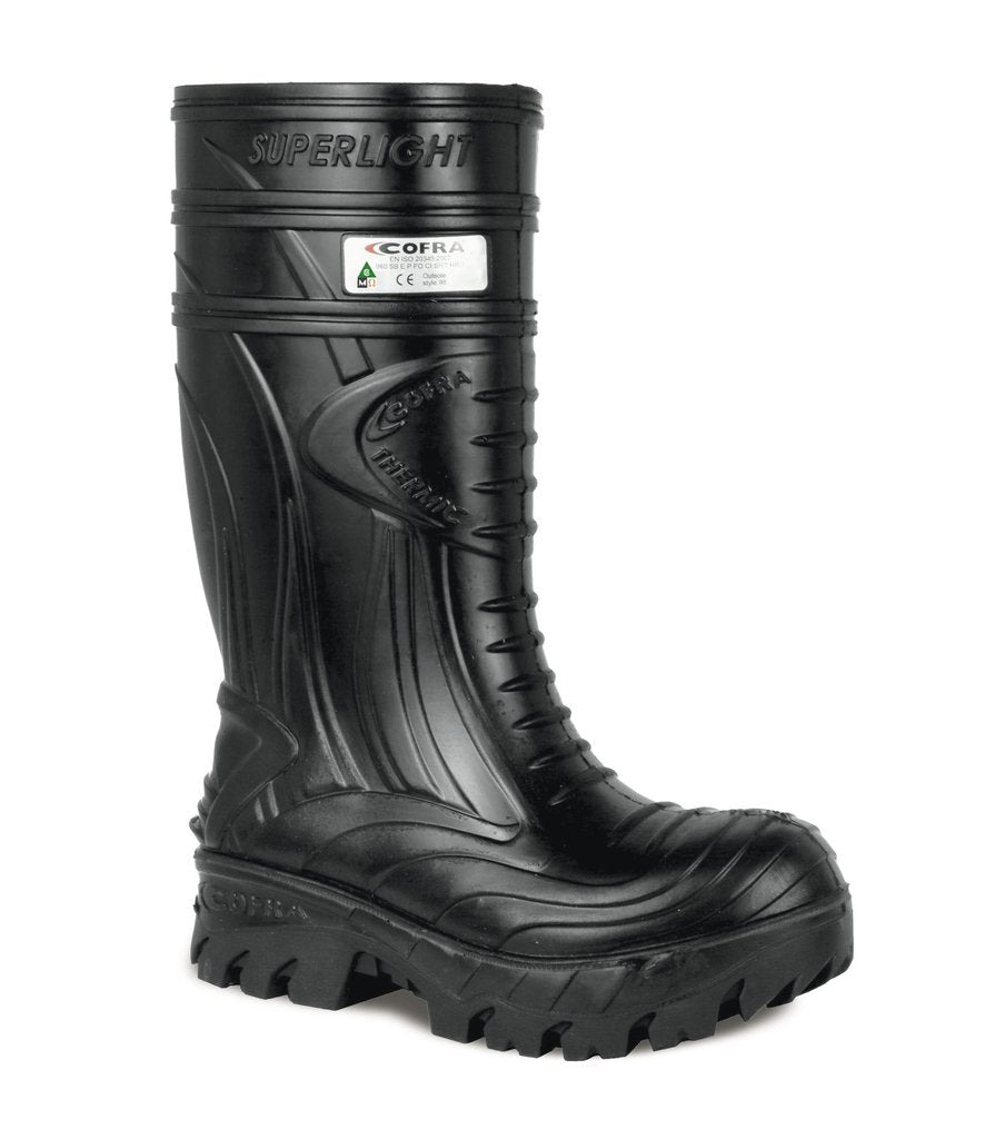 Cofra THERMIC NOIR C00040-11 | BOTTES DE PU À PROTECTION MÉTATARSIENNE ET ISOLÉE - Boutique du Cordonnier