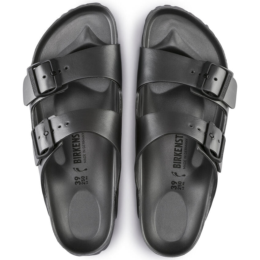 Birkenstock ARIZONA EVA 1001498 Metallic Anthracite | EVA Largeur Étroite - Boutique du Cordonnier