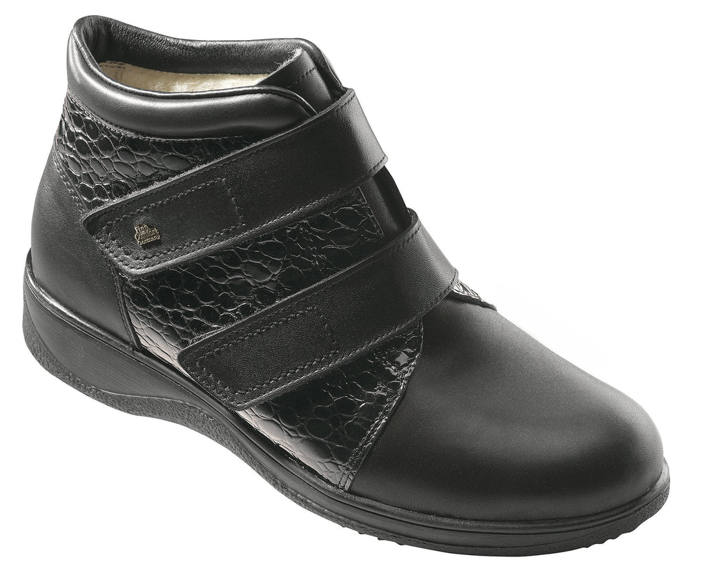 Finn Comfort BIEL 2168-900117 Noir Botte d'hiver avec Doublure en Laine pour Femmes Orthopédique avec Semelle Amovible en feutre - Boutique du Cordonnier