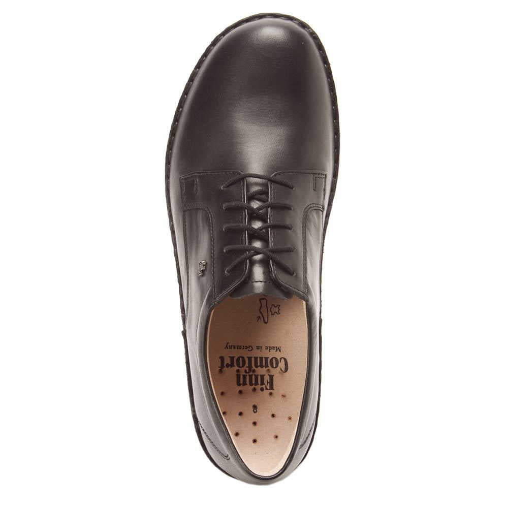 Finn Comfort Milano 01201-060099 Montana Schwarz | Chaussure Orthopédique avec Semelle Amovible - Boutique du Cordonnier