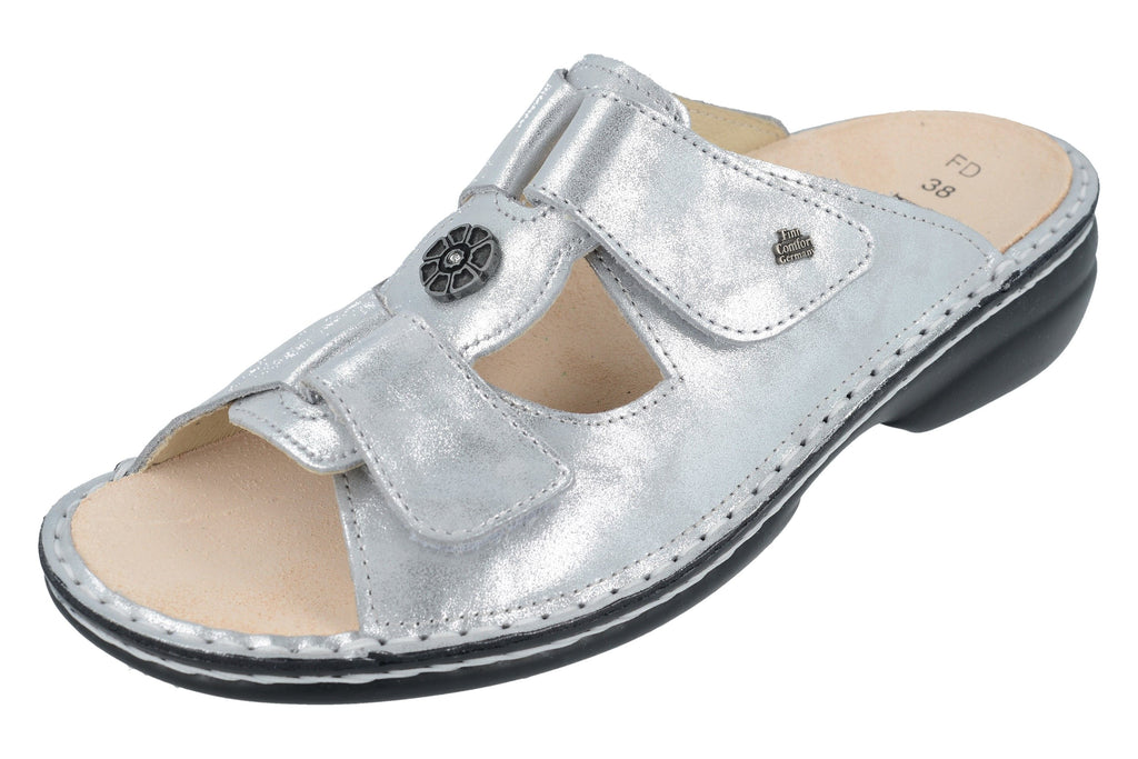 Finn Comfort PATTAYA 2558-640297 Argento Slide - Boutique du Cordonnier