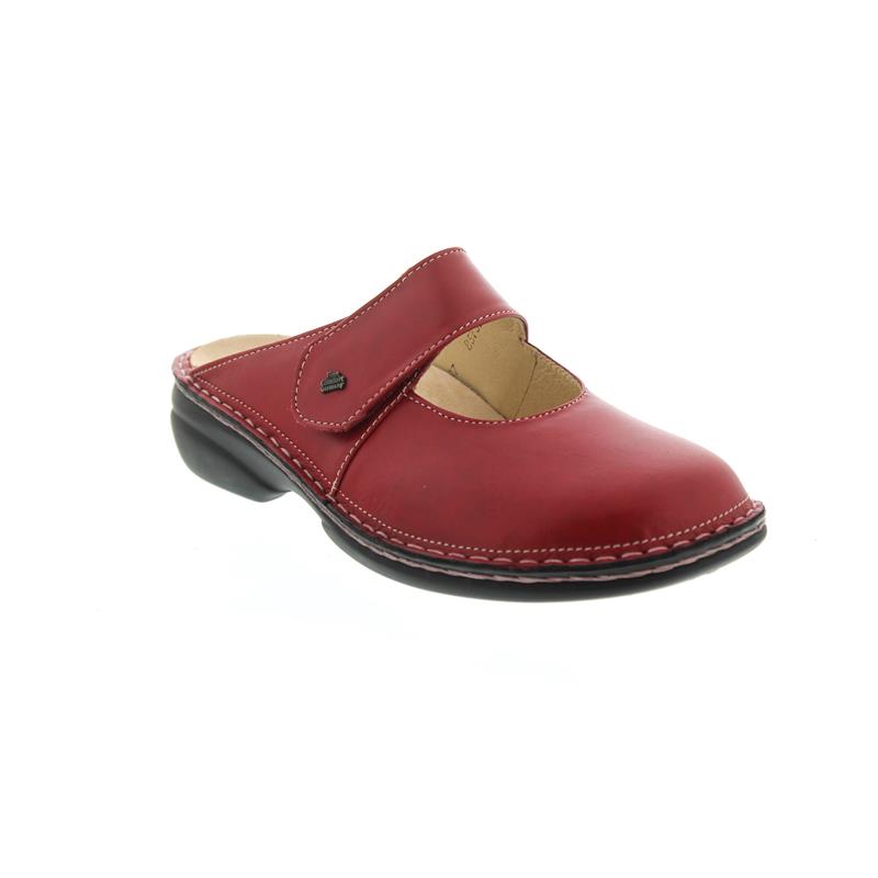 Finn Comfort STANFORD 2552-423147 Rouge | Sabots Orthopédiques avec Semelles Amovibles - Boutique du Cordonnier