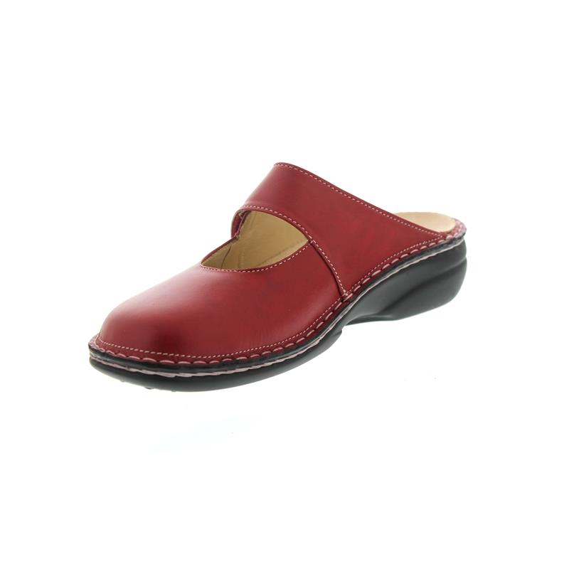 Finn Comfort STANFORD 2552-423147 Rouge | Sabots Orthopédiques avec Semelles Amovibles - Boutique du Cordonnier