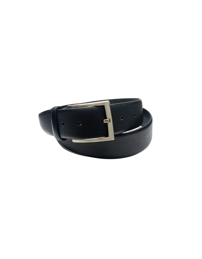 Lindenmann Ceinture en cuir pleine fleur li-392-10 Noir - Boutique du Cordonnier