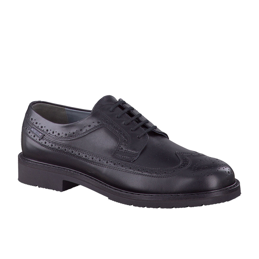 Mephisto MATTHEW Noir Chaussures Confortables à lacets pour hommes avec semelles amovibles Goodyear-Welt - Boutique du Cordonnier