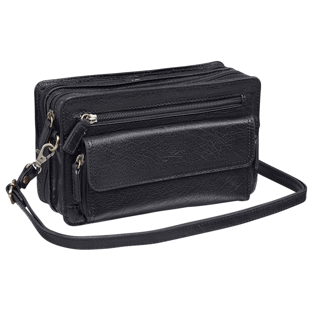 Mancini Sac unisex avec organisateur zippée 1410-09 | Cuir - Boutique du Cordonnier