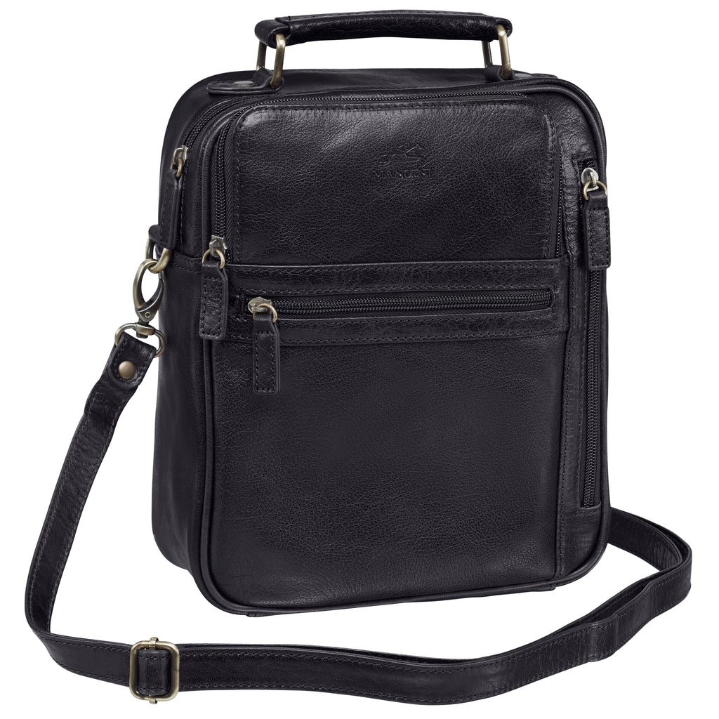 Mancini Sac Unisex Nord Sud 1410-06 Noir | Cuir - Boutique du Cordonnier