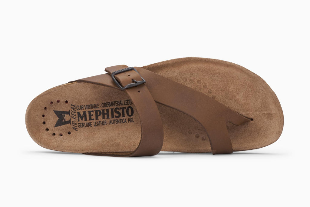 Mephisto NIELS Chestnut 3478 Sandale de marche pour Homme Orthopédique - Boutique du Cordonnier