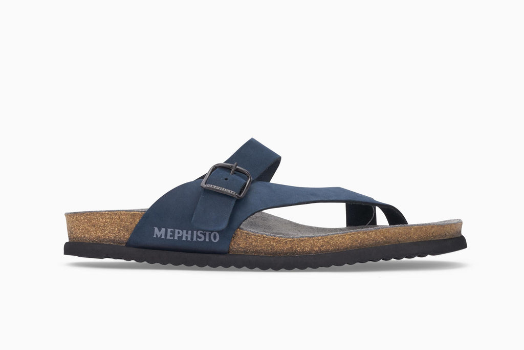 Mephisto NIELS Navy 6045 Sandale de marche pour Homme Orthopédique - Boutique du Cordonnier
