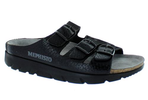 Mephisto ZACH FIT Noir 4400 Sandale de marche Orthopédique unisex - Boutique du Cordonnier