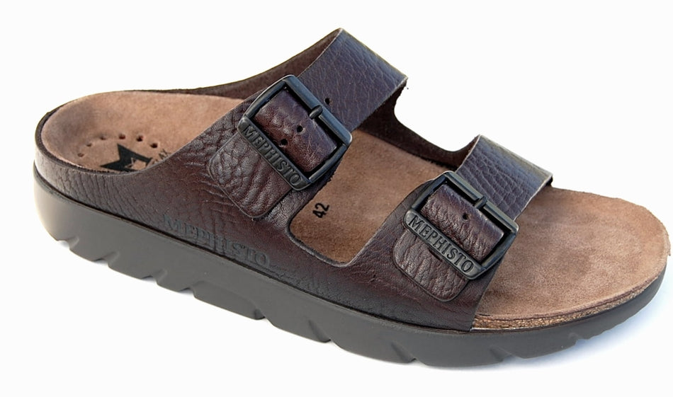 Mephisto ZONDER Brun Foncé Buffalo 4451 Sandale pour Homme Orthopédique de marche - Boutique du Cordonnier